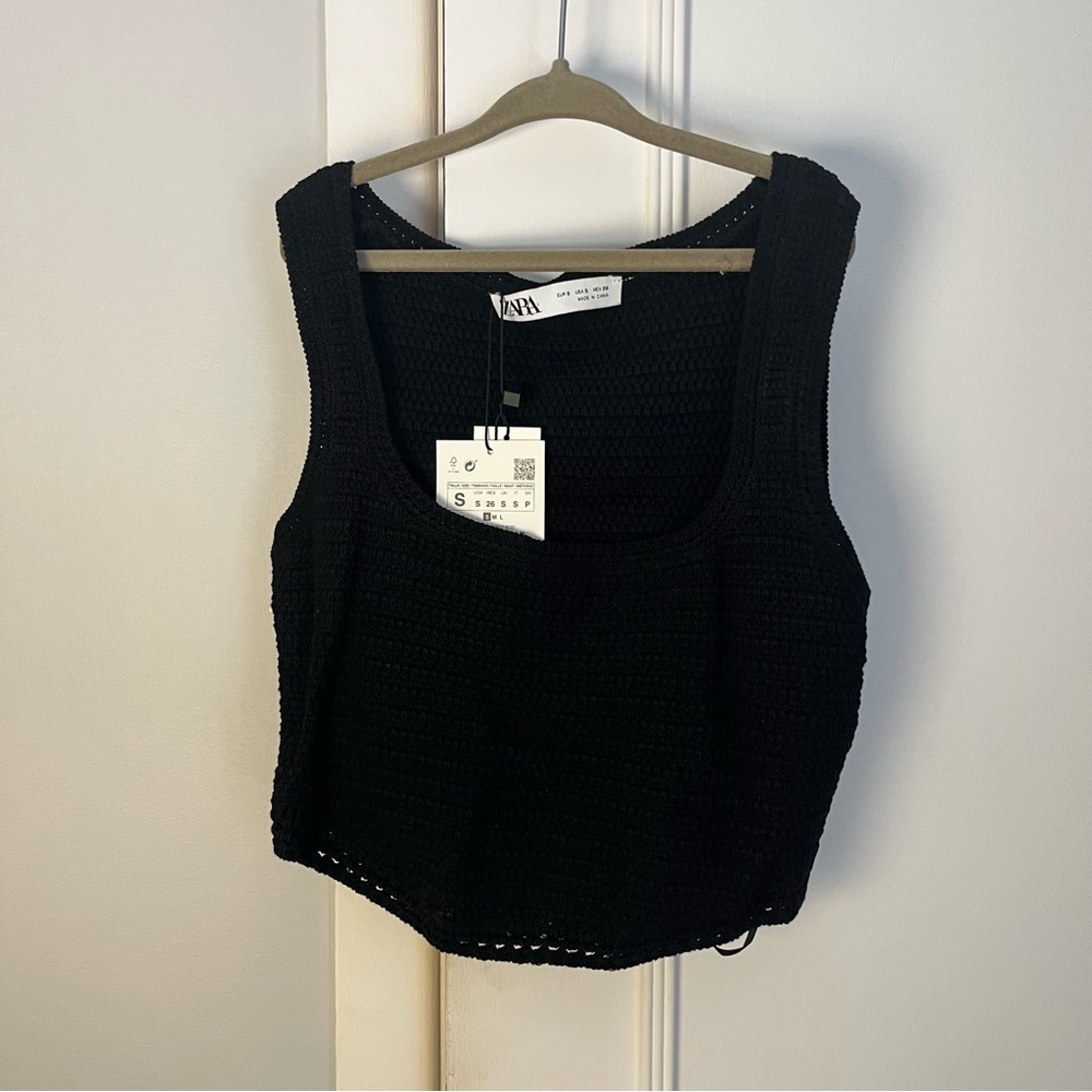 Zara knit corset-style top